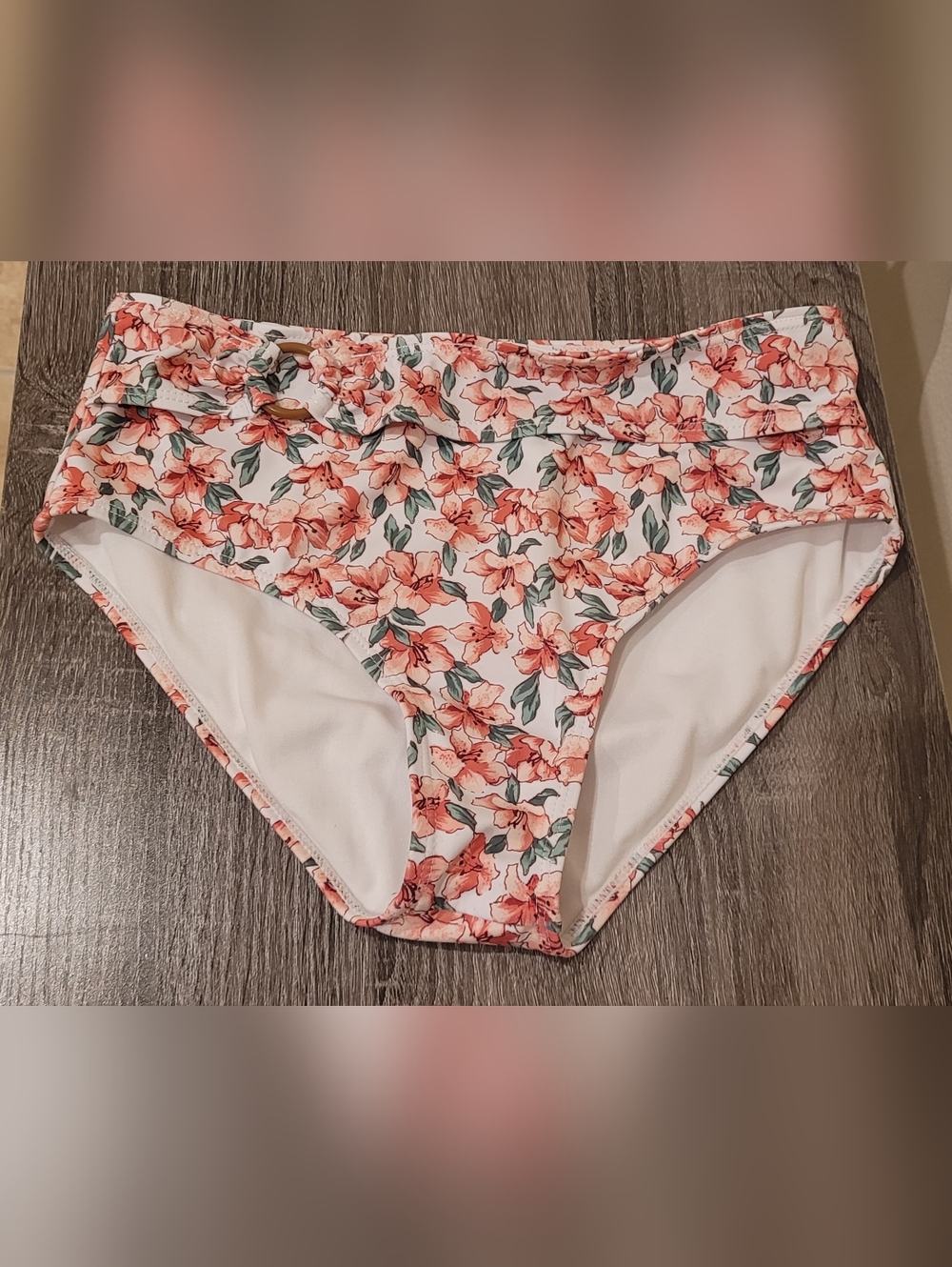Janie And Jack Floral Ruffle Two-Piece Bikini Set - Size 12 - Picture 7 of 7